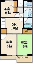 レジデンシャル五洋(3DK/8階)の間取り写真