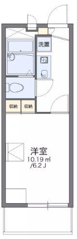 レオパレスメイフラワー(1K/1階)の間取り写真