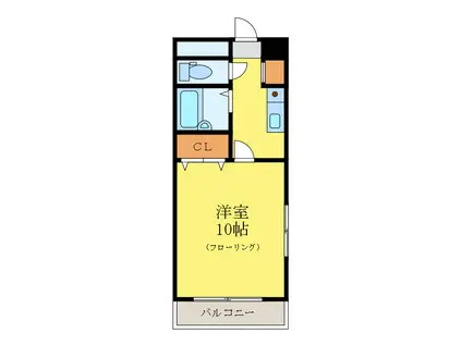 ウィンダム(1K/5階)の間取り写真