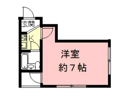 サンライフ千代田I(1K/4階)の間取り写真