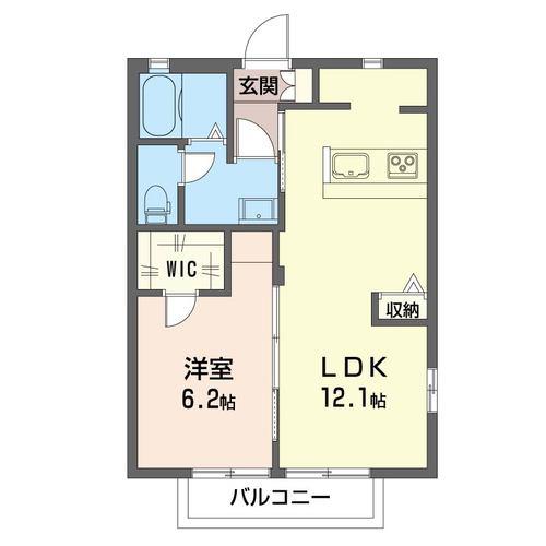 ガーデンコートII(1LDK/2階)の間取り写真