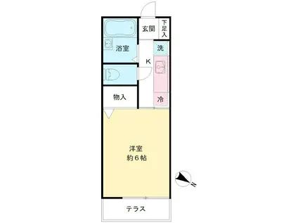 メゾンドセジュール(1K/1階)の間取り写真