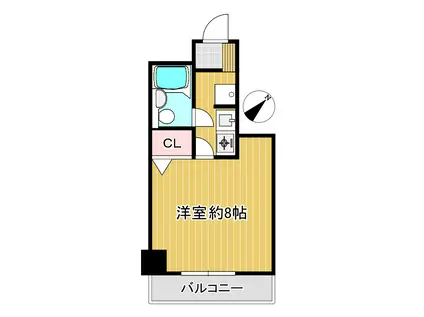 横須賀中央ダイカンプラザシティCITY I(1K/4階)の間取り写真