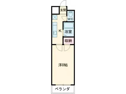 桜大宮マンション(1K/3階)の間取り写真