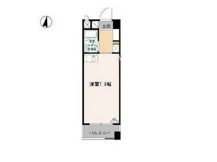 KOMODOKASA MIWA(ワンルーム/7階)の間取り写真