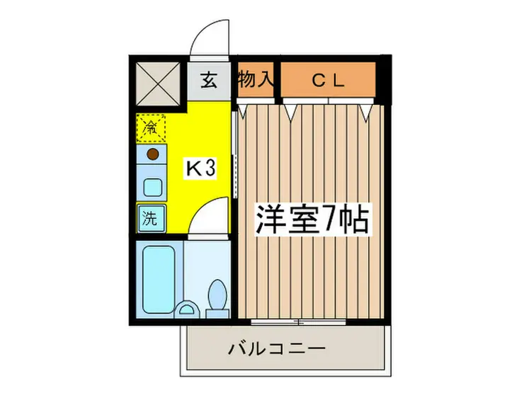 ベルエール調布 4階階 間取り