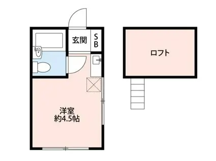 東大和ハイランド(ワンルーム/2階)の間取り写真