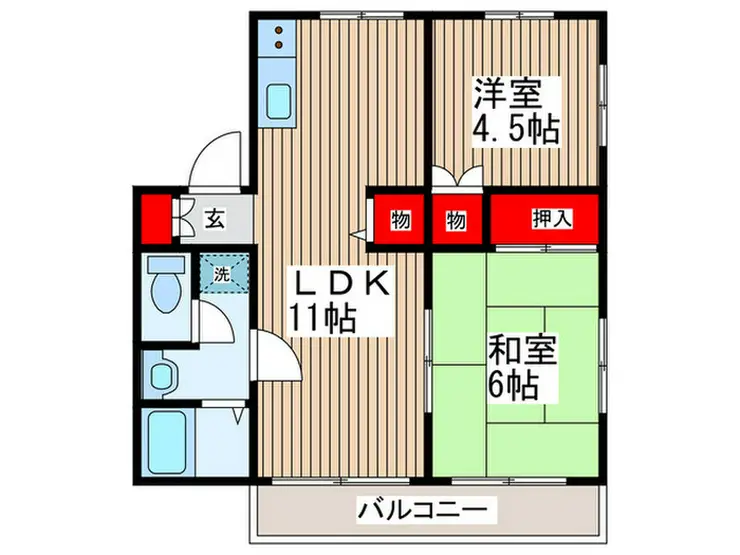 レトアA 1階階 間取り