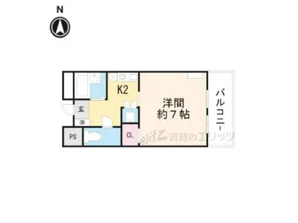 NASA望月(1K/3階)の間取り写真