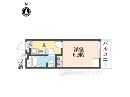 レオパレスエル・ガルテン(1K/3階)の間取り写真