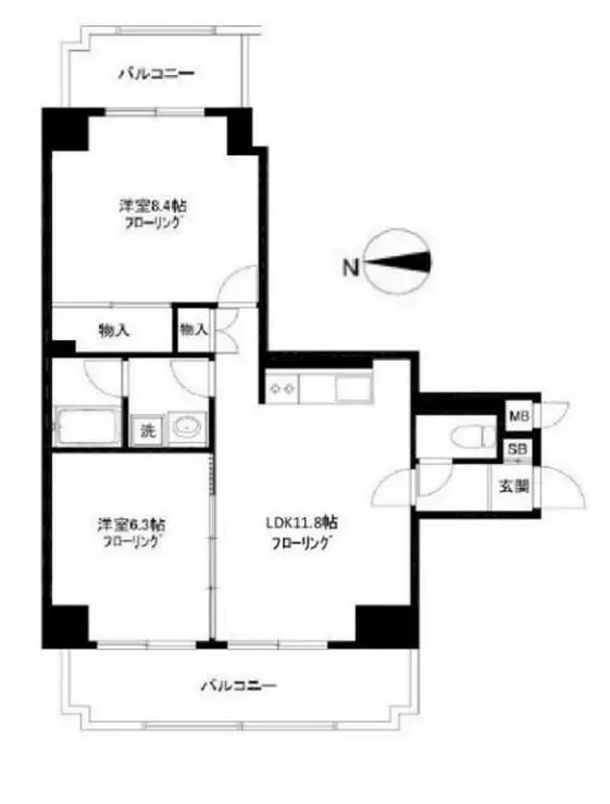 ル・三番町 4階階 間取り