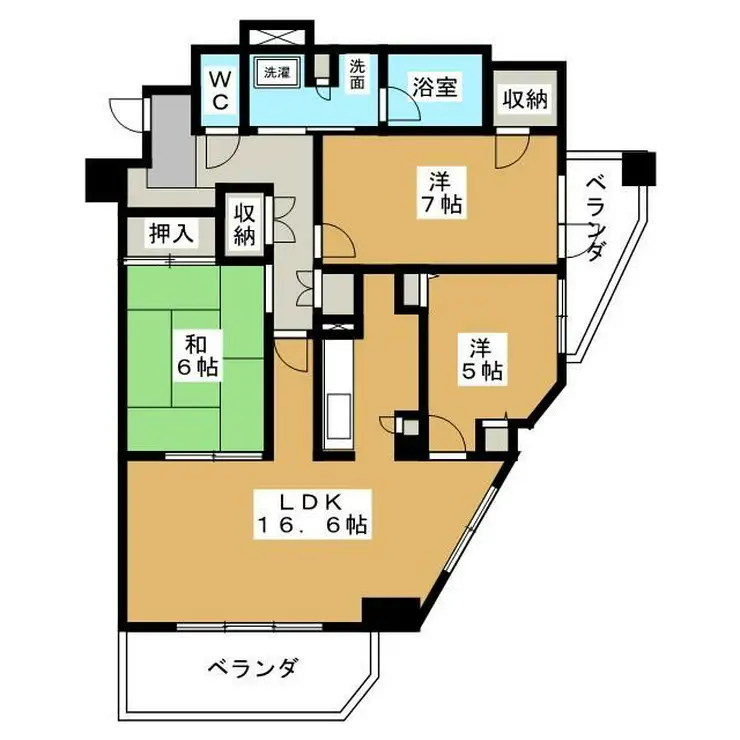 リーベスト西千葉 4階階 間取り