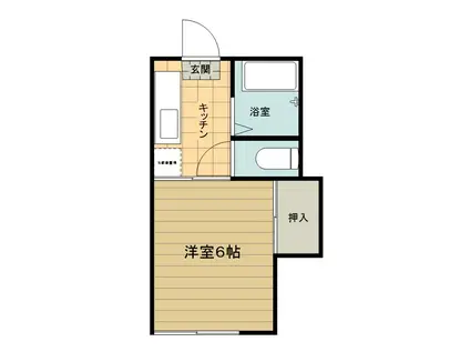 FC秦野南矢名コーポ(1K/2階)の間取り写真