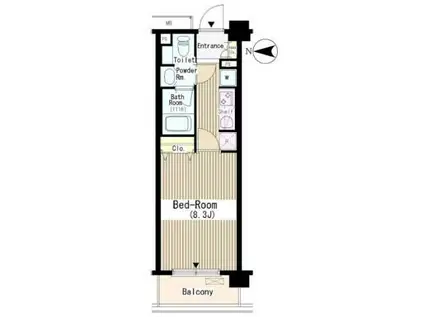 クラッサ中野(1K/1階)の間取り写真