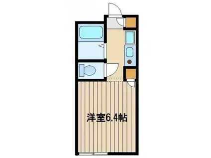 メゾンドグリュII(ワンルーム/1階)の間取り写真