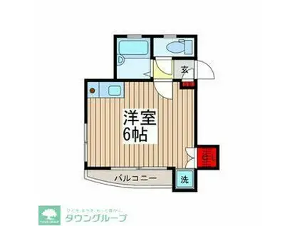 ショコラ野方(ワンルーム/2階)の間取り写真