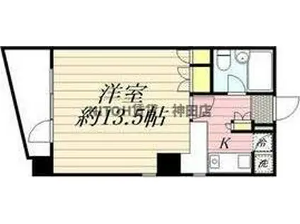 HF八丁堀レジデンスII(1K/7階)の間取り写真