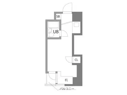 グランバリュー八王子北野(ワンルーム/4階)の間取り写真