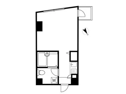 メゾン東山(ワンルーム/2階)の間取り写真
