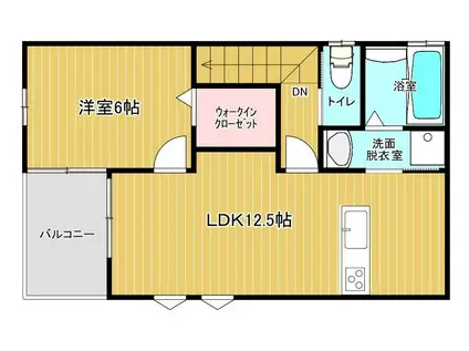オラス本山(1LDK/2階)の間取り写真