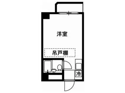 荻野ハイツ(ワンルーム/3階)の間取り写真