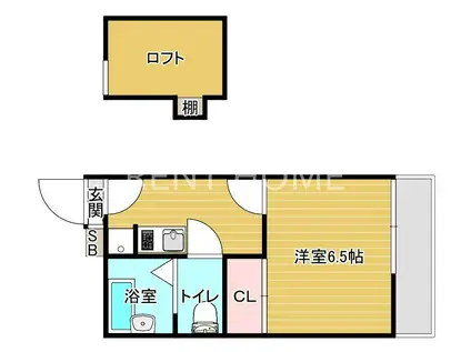 カーサエスペランサ新今里(1K/2階)の間取り写真