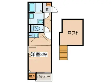 TERRA(ワンルーム/1階)の間取り写真