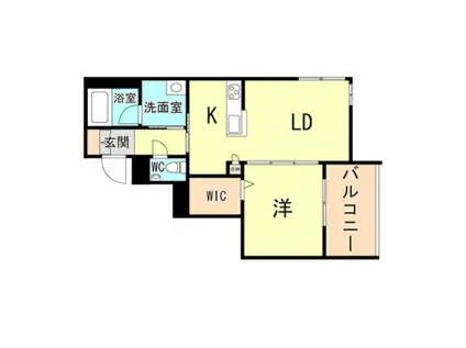 シャーメゾンガーデンズ岡本(1LDK/3階)の間取り写真