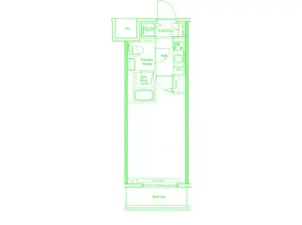 VERXEED阪東橋MAXIV(1K/5階)の間取り写真