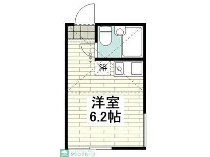 ユナイト衣笠レベッカの瞳(ワンルーム/2階)の間取り写真