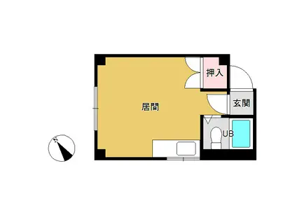 ハイツエイトワン(ワンルーム/3階)の間取り写真