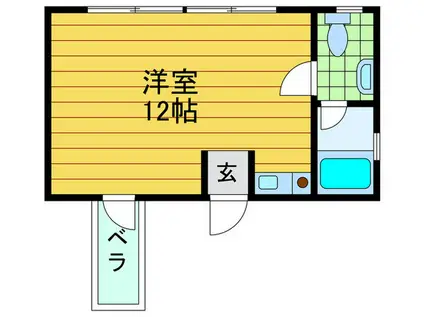 ライフワールド95(ワンルーム/4階)の間取り写真