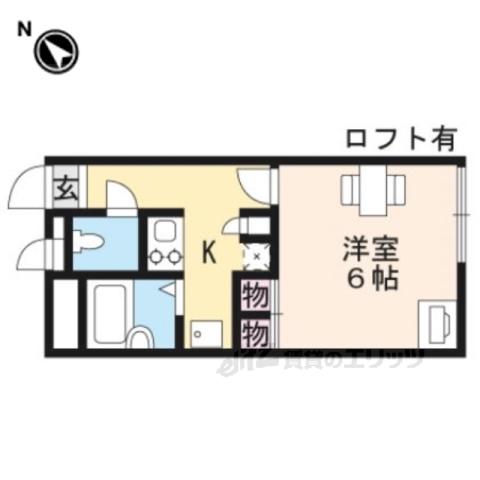 レオパレス佐久間町(1K/1階)の間取り写真