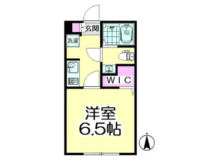 メゾン・ド・ラプトル(1K/1階)の間取り写真