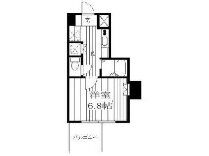 VIDA033(1K/4階)の間取り写真