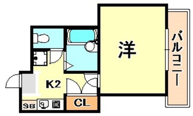 リバティ壱番館(1K/5階)の間取り写真