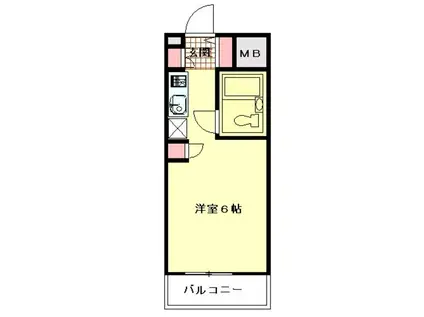 TOP大宮第8(1K/1階)の間取り写真