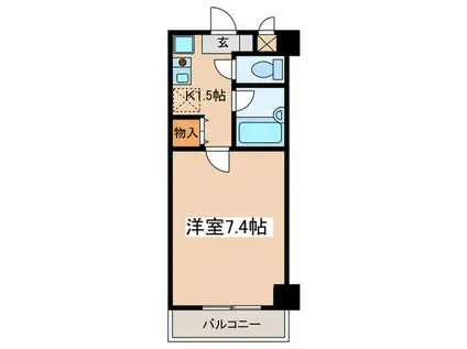 エポック.ASA(1K/3階)の間取り写真