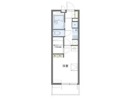 レオパレスライブラ(1K/2階)の間取り写真