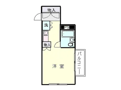 TOP天王町NO.1(ワンルーム/3階)の間取り写真