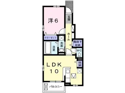 NAP-NOOK 加古川 1(1LDK/1階)の間取り写真