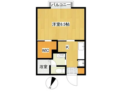 プティ・シャトー東川口(1K/2階)の間取り写真