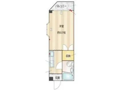 ルシエ町田I(ワンルーム/3階)の間取り写真