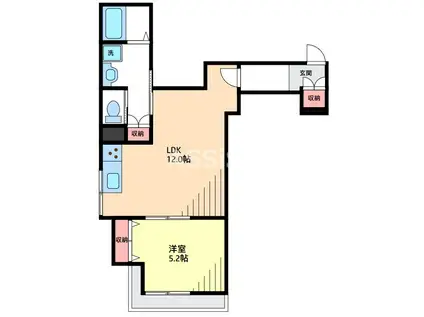 FELICE KITAZAWA(1LDK/2階)の間取り写真