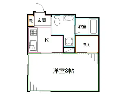 M.SQUARE NAKANO(1K/2階)の間取り写真