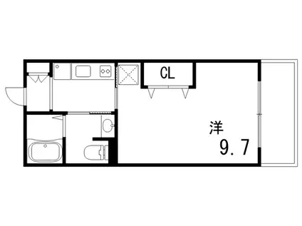 パークアクシス元浅草ステージ(2LDK/11階)の間取り写真