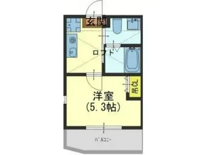 第九協栄ハイム(1K/1階)の間取り写真