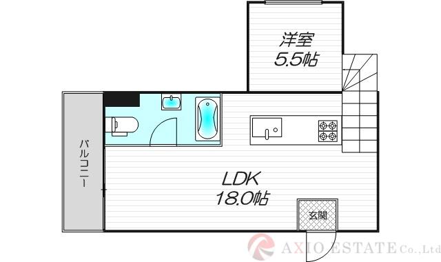 是空 JYUSO(1LDK/6階)の間取り写真