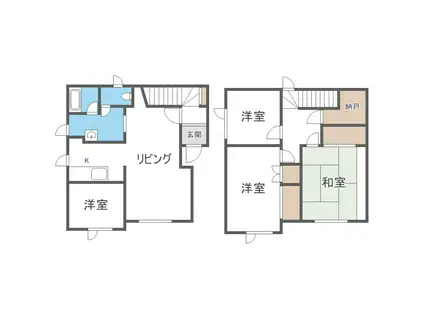 S・Kルーム(4LDK/2階)の間取り写真