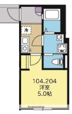 プライム大口(1K/2階)の間取り写真